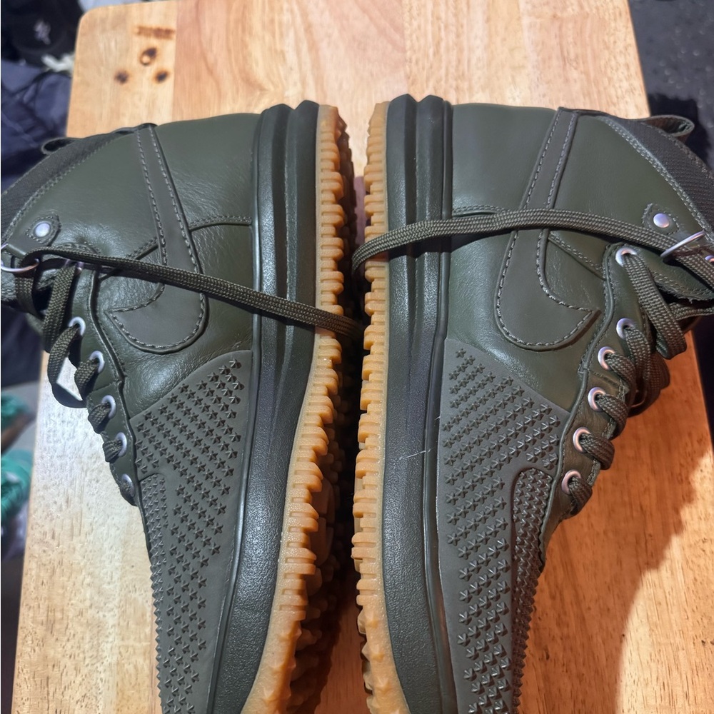 Nike Olive Green Lunar Fprce Duckboot - Picture 3 of 8